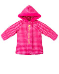 AGATHA RUIZ DE LA PRADA Girls Fuchsia Pink Check Coat