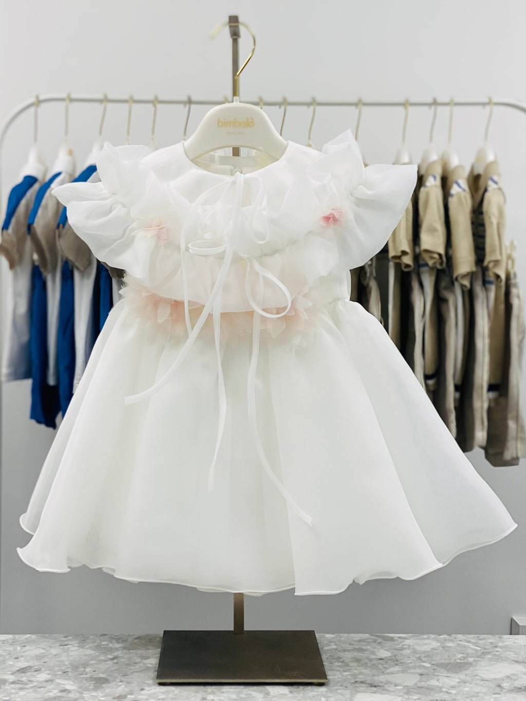 BIMBALO Girls Ivory Dress & Cape