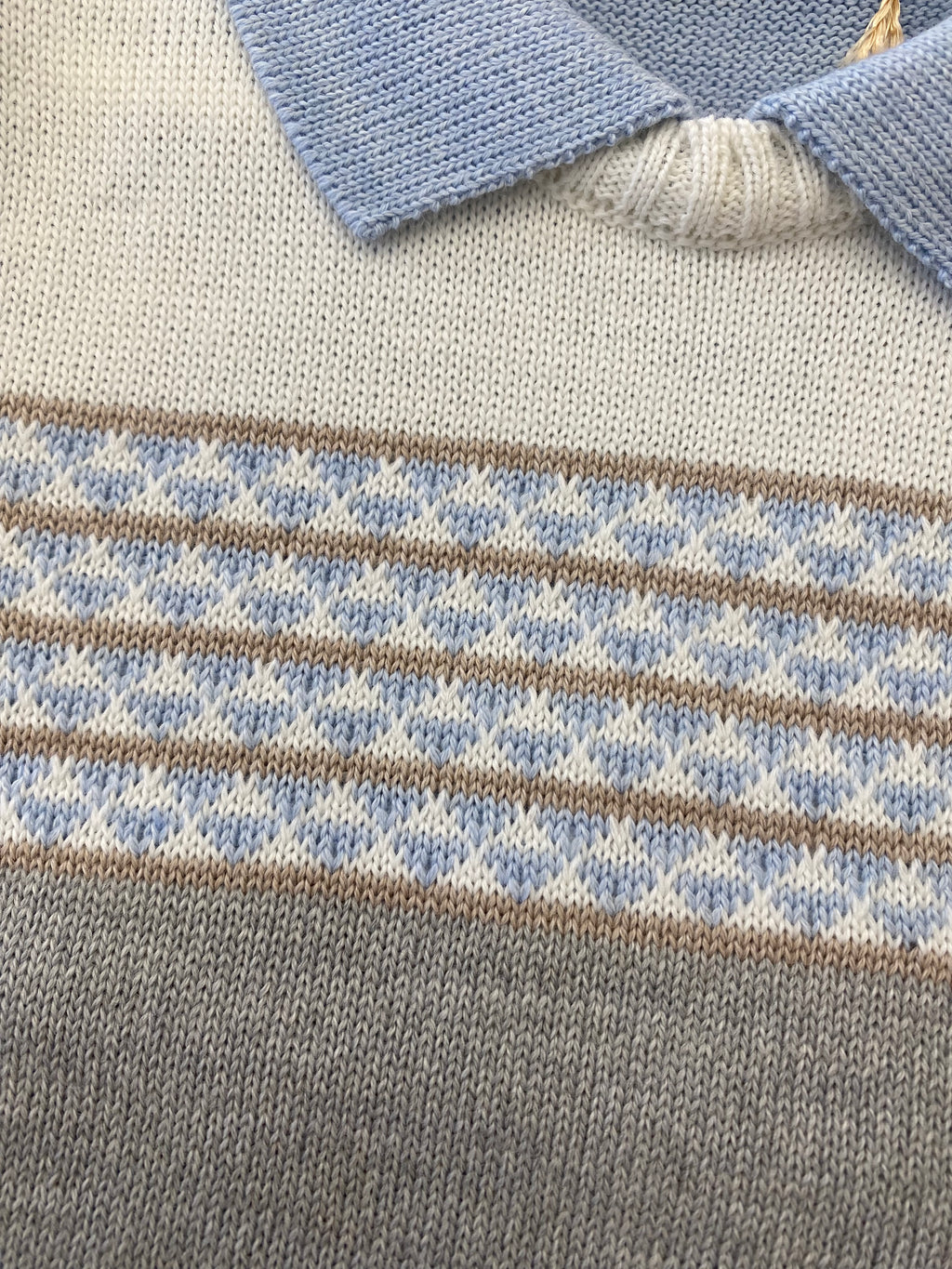 AW25 BIMBALO Boys Blue & Grey Trouser Set