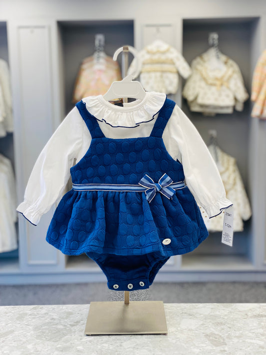 BASMARTI AW21 Blue Girls Blouse & Romper - CLEARANCE SALE