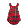 CALAMARO Bidasoa Boys Red Tartan Romper