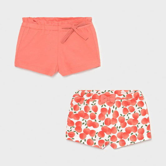 MAYORAL Girls Peach Sorbet Short Set - CLEARANCE SALE