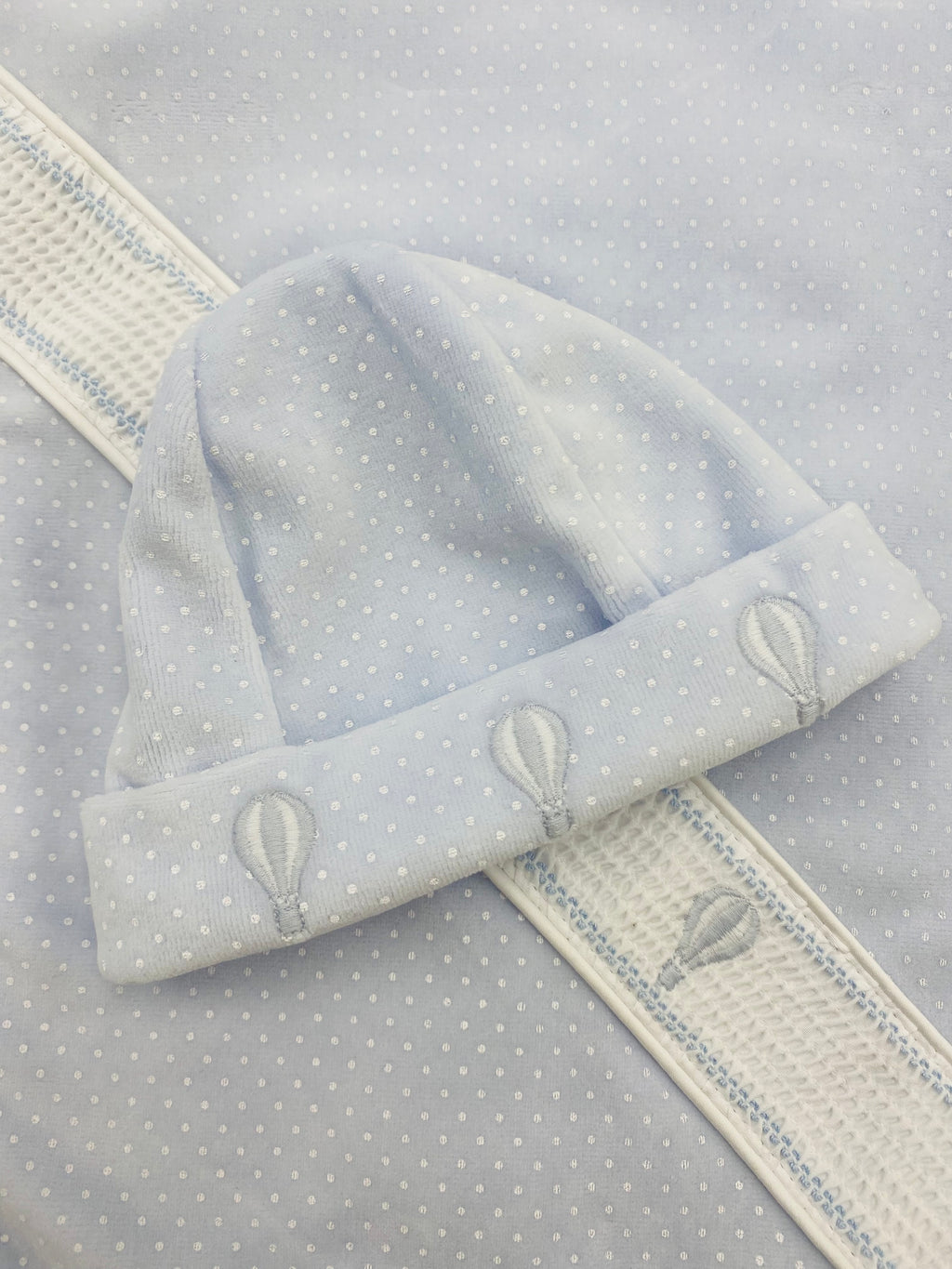 AW25 DEOLINDA Magic Boys Blue Velour Balloon Hat - 25G03