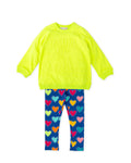AW25 AGATHA RUIZ DE LA PRADA Girls Multicolour Heart Print Legging Set