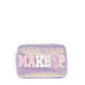 OMG Accessories Makeup lavender sequin pouch