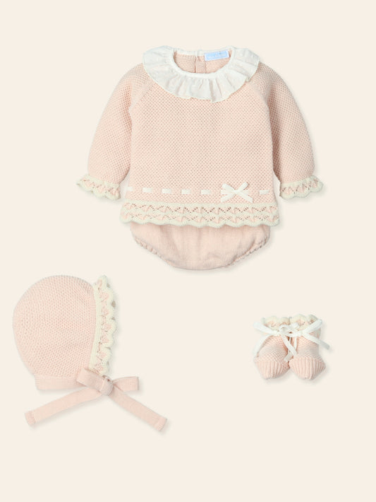 MAC ILUSION Cobijar Baby Girls Nude Layette Set - 9431