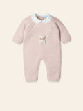 MAC ILUSION Nude Pink Girls Teddy Knitted Romper - 9449