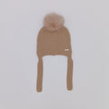 PRE-ORDER RAHIGO Camel Pom Pom Hat with Ear Flaps
