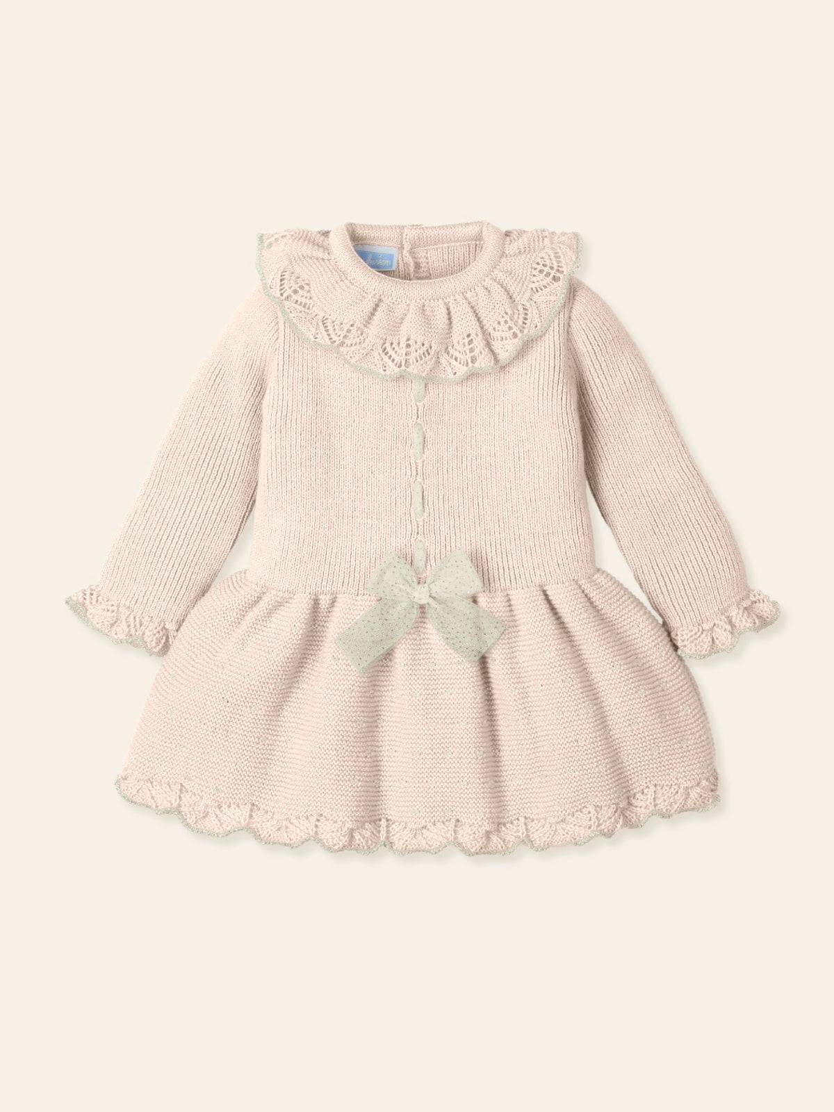 MAC ILUSION Admirar Baby Girls Pink Knitted Dress - 9468