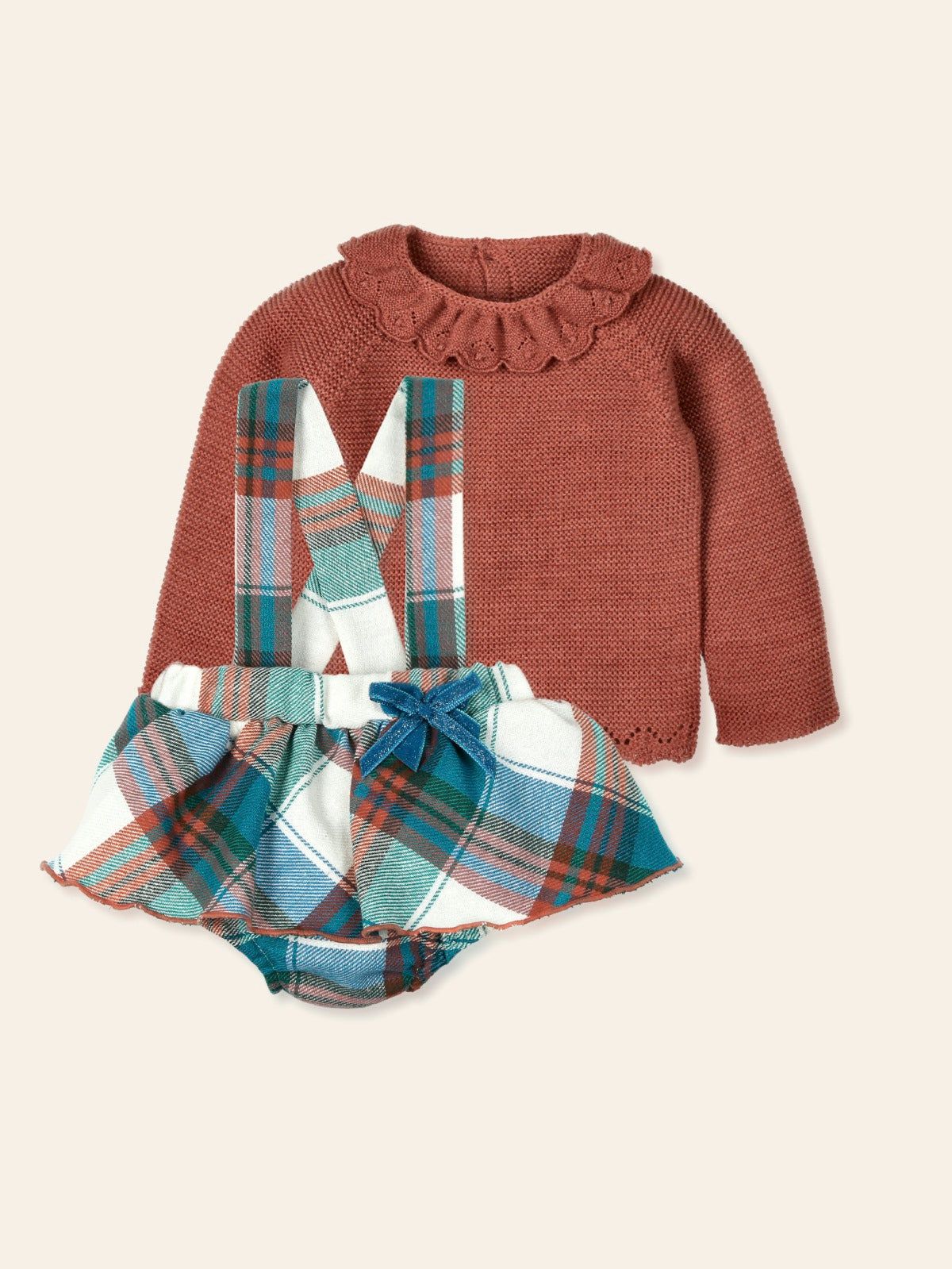 MAC ILUSION AW24 Acariciar Girls Rust Jam Pant Set - CLEARANCE SALE