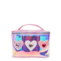 OMG Accessories Hearts clear glazed glam bag