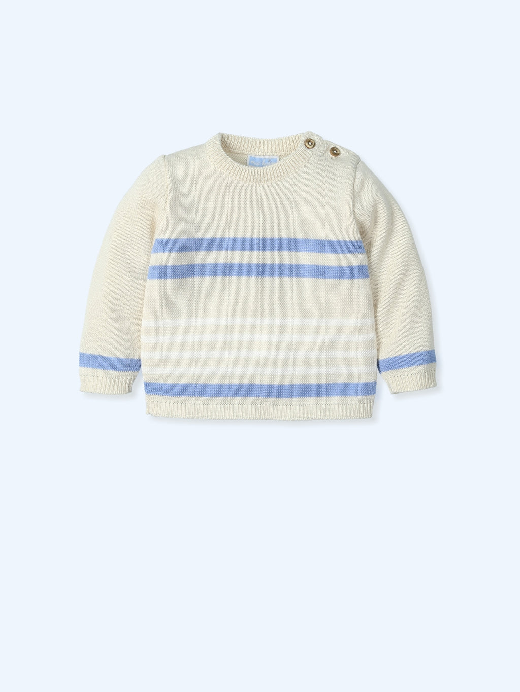 MAC ILUSION Bright Boys Blue Stripe Jumper - 9759
