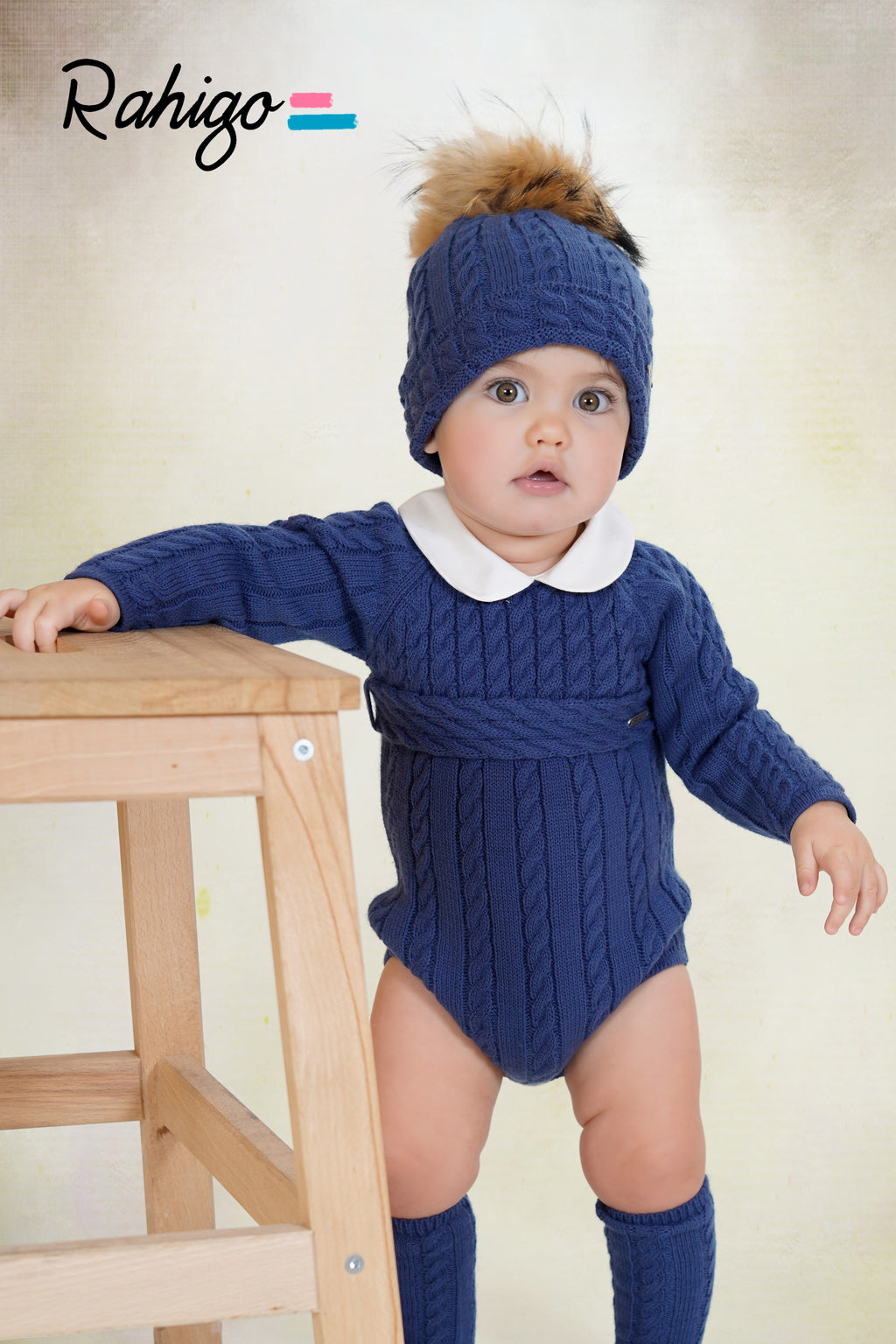 RAHIGO Oxford Blue Boys Romper - 26269