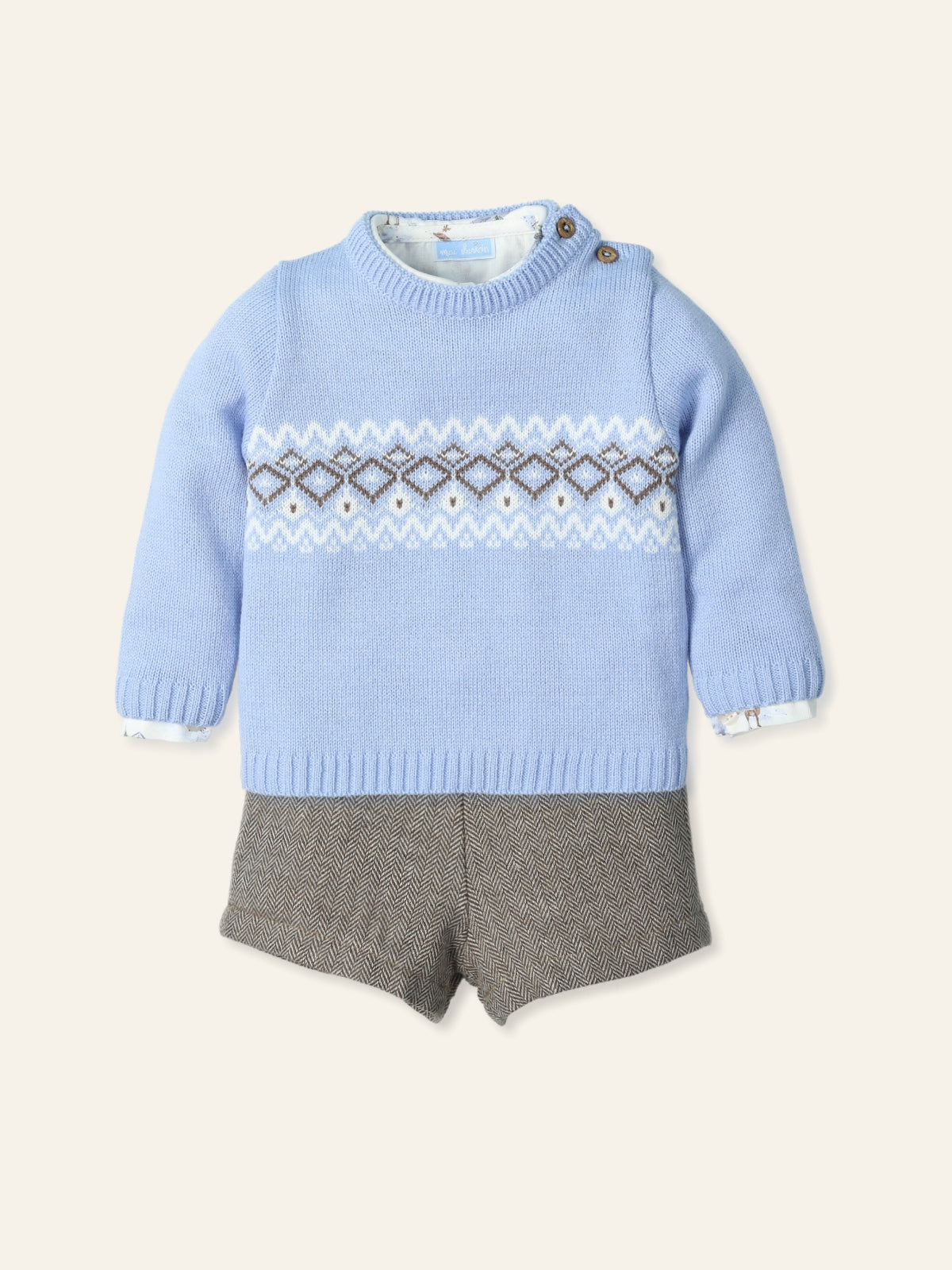 AW25 MAC ILUSION Cielo Invernal Boys Short set with Jumper - 9902