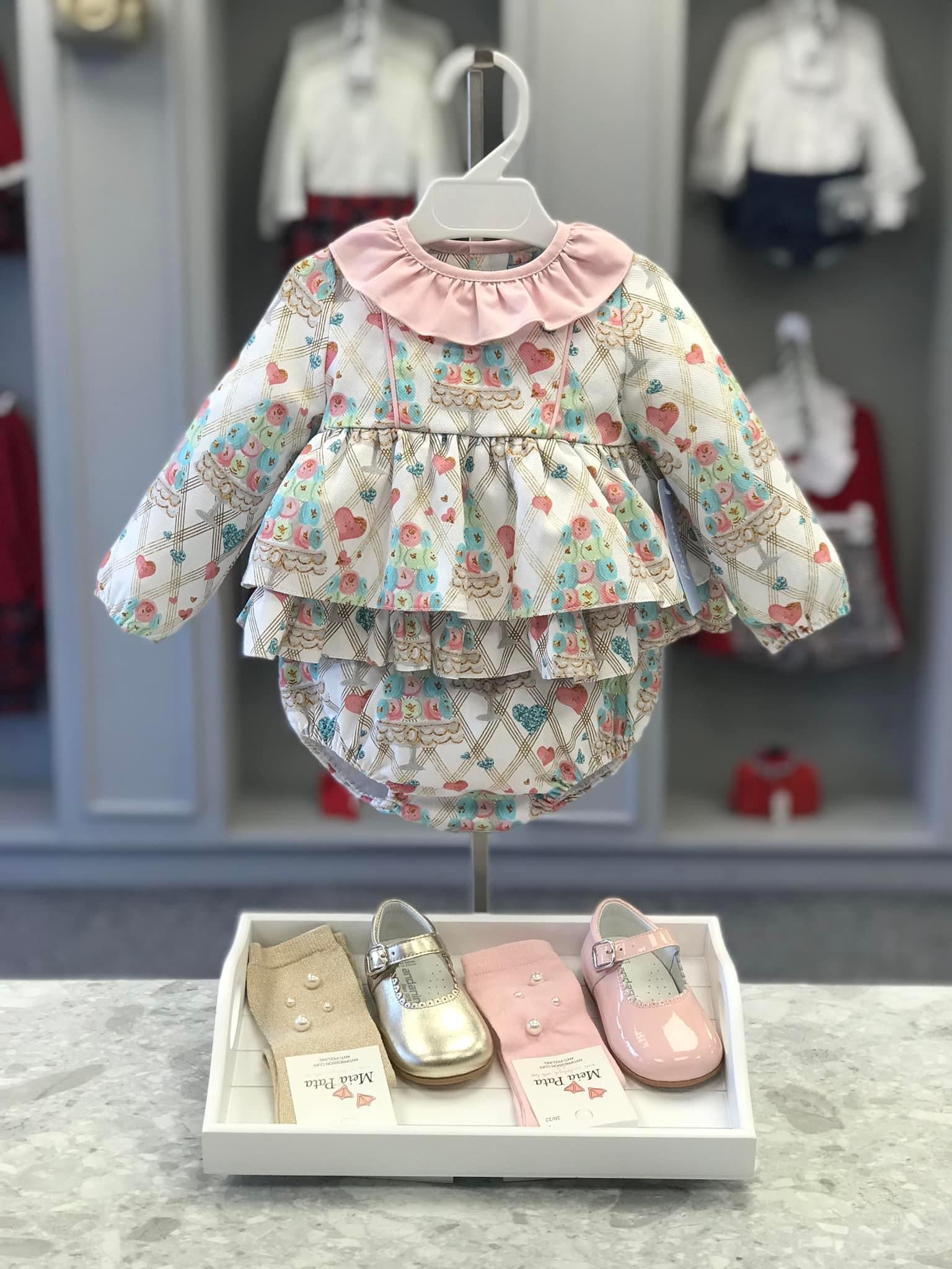 BABINE Macaron Girls Dress & Knickers