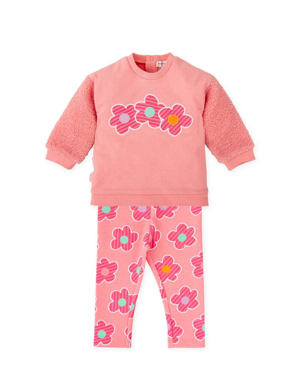 Agatha Ruiz de la Prada pink flower sweatshirt and legging set