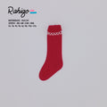RAHIGO Red & Cream Knee High Socks - 262143