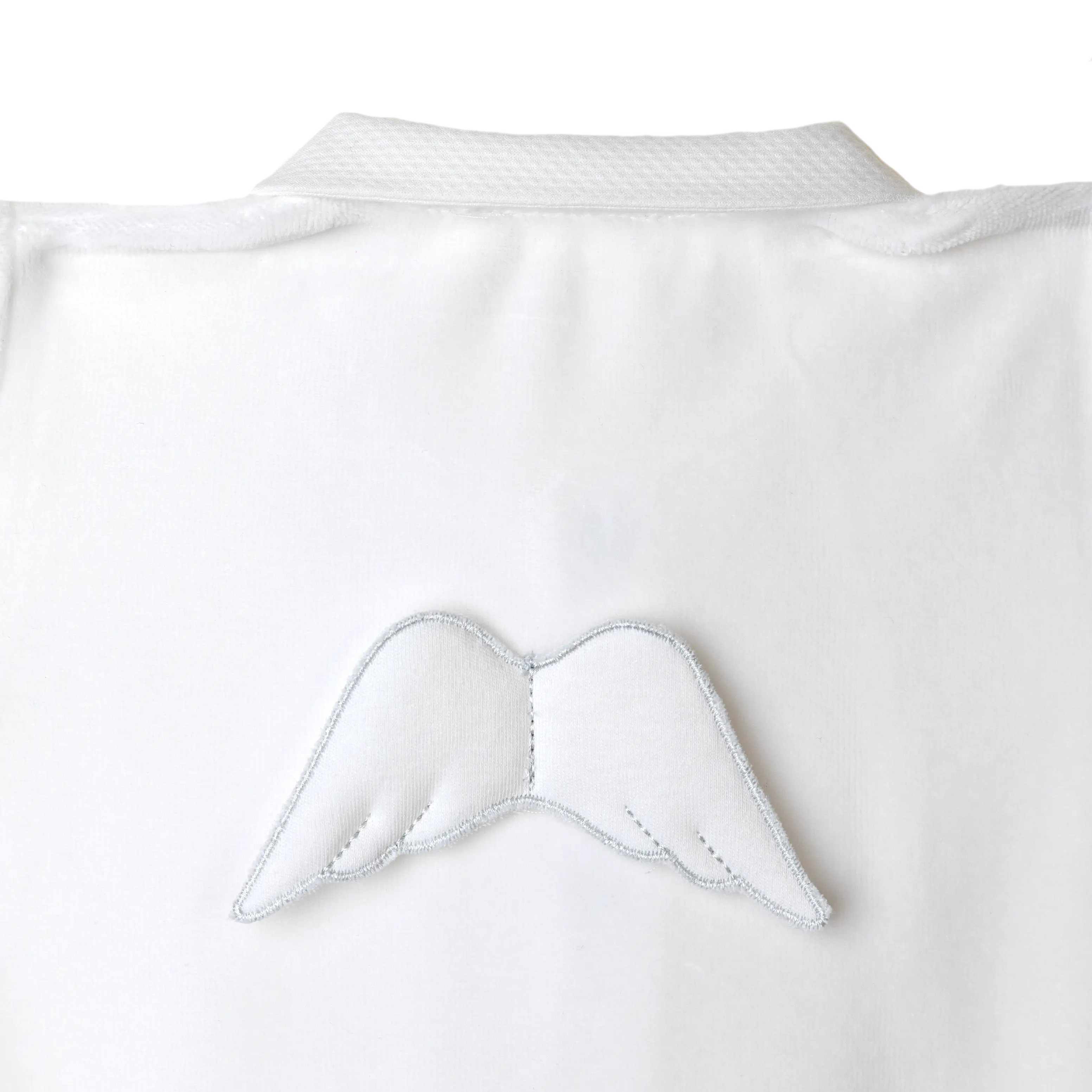 BABY GI Angel Wings White Unisex Peter Pan Collar Cotton Babygrow