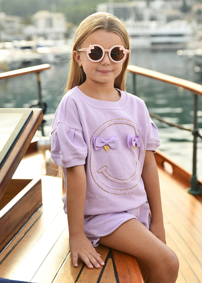 ANGELS FACE SS24 Smile Girls Lilac Short Set - CLEARANCE SALE
