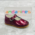 ANDANINES Vino Pearl Girls Patent Leather Mary Jane Shoes