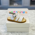 ANDANINES White Boys Leather Sandals 