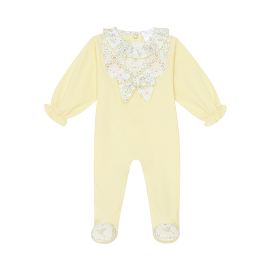 DEOLINDA SS25 Miami Lemon Floral Girls Babygrow - 25113