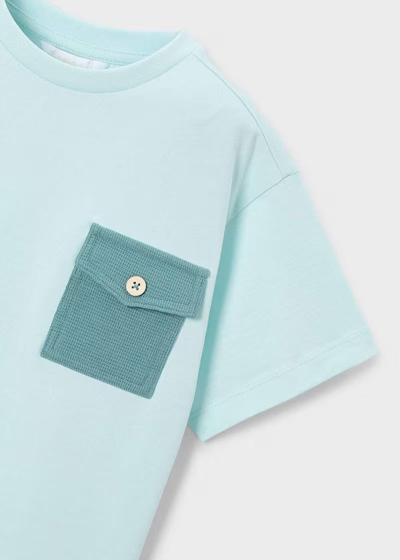 MAYORAL Boys Jade Green Three Piece Short Set - 3601