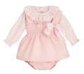 AW25 CALAMARO Labeche Girls Pink Dress & Knickers - 22091