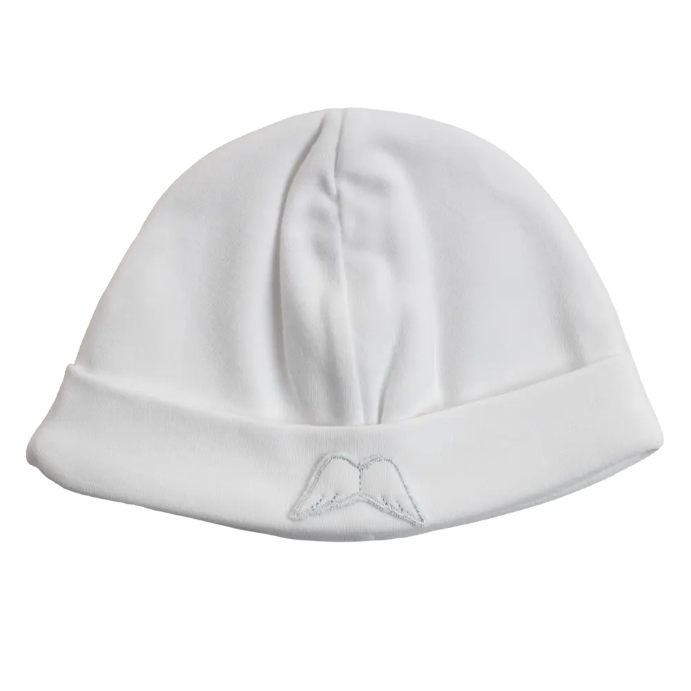 BABY GI Angel Wings White Unisex Velour Hat