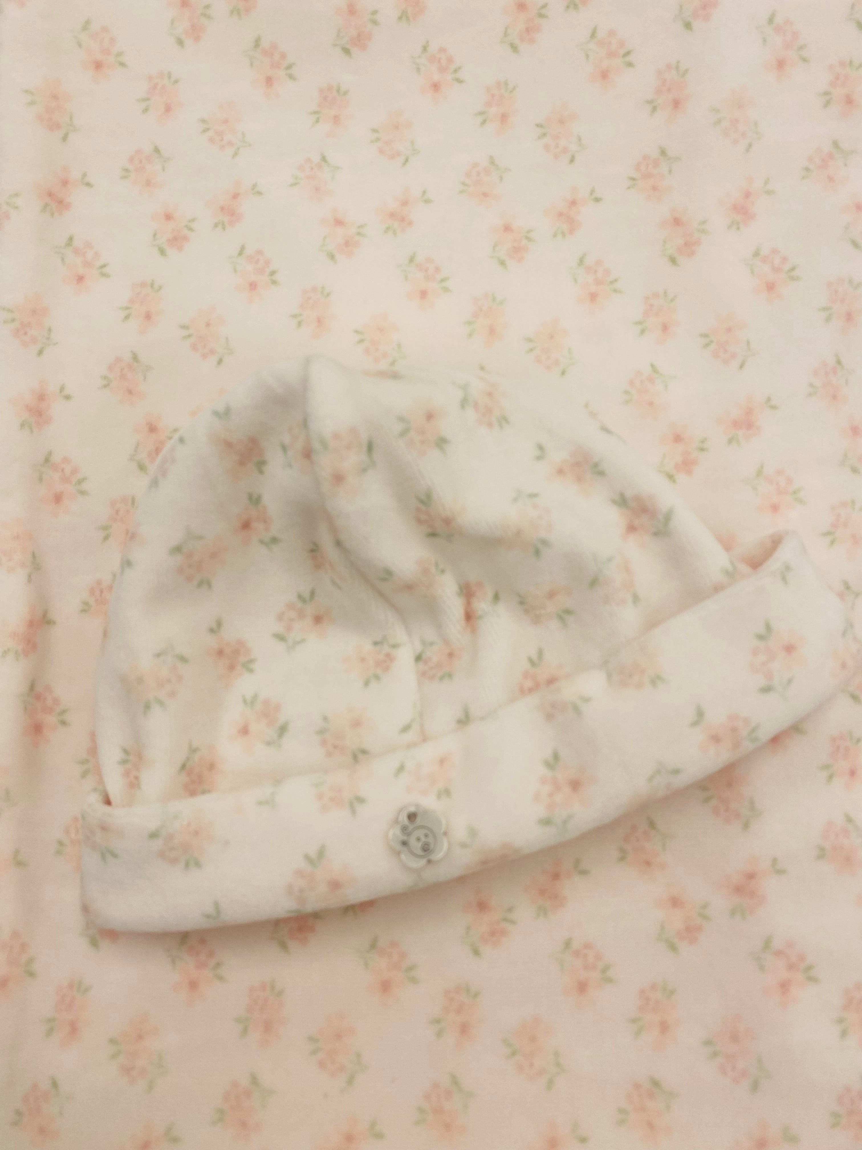 AW25 DEOLINDA Donna Girls Pink Floral Velour Hat - 25G17