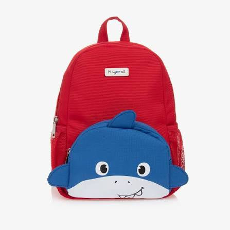 MAYORAL Boys Red Shark Backpack - 19435