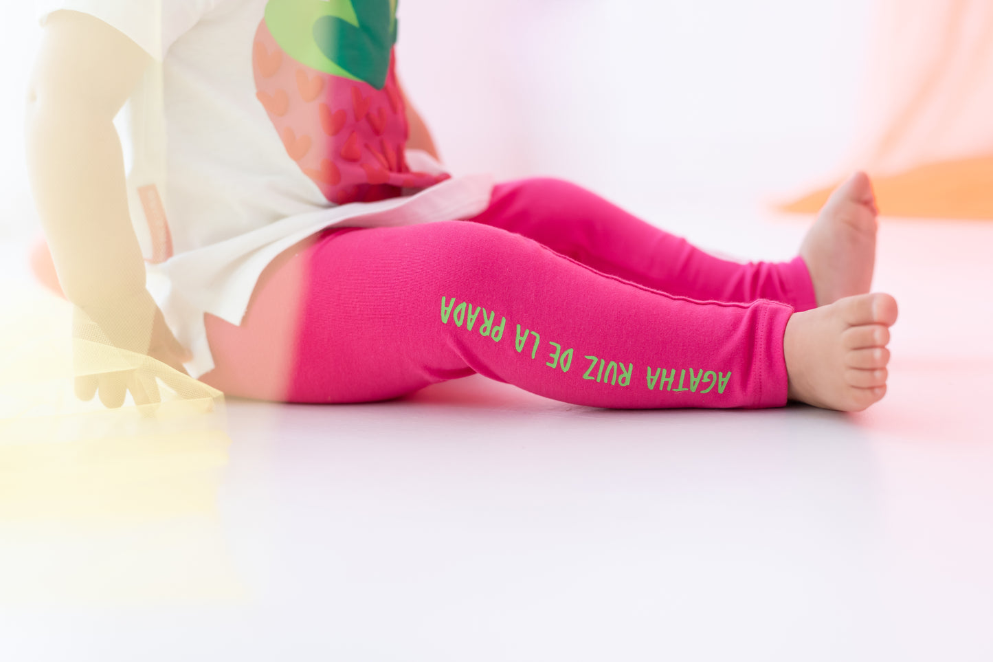 AGATHA RUIZ DE LA PRADA SS25 Geranio Girls Strawberry Print Leggings Set