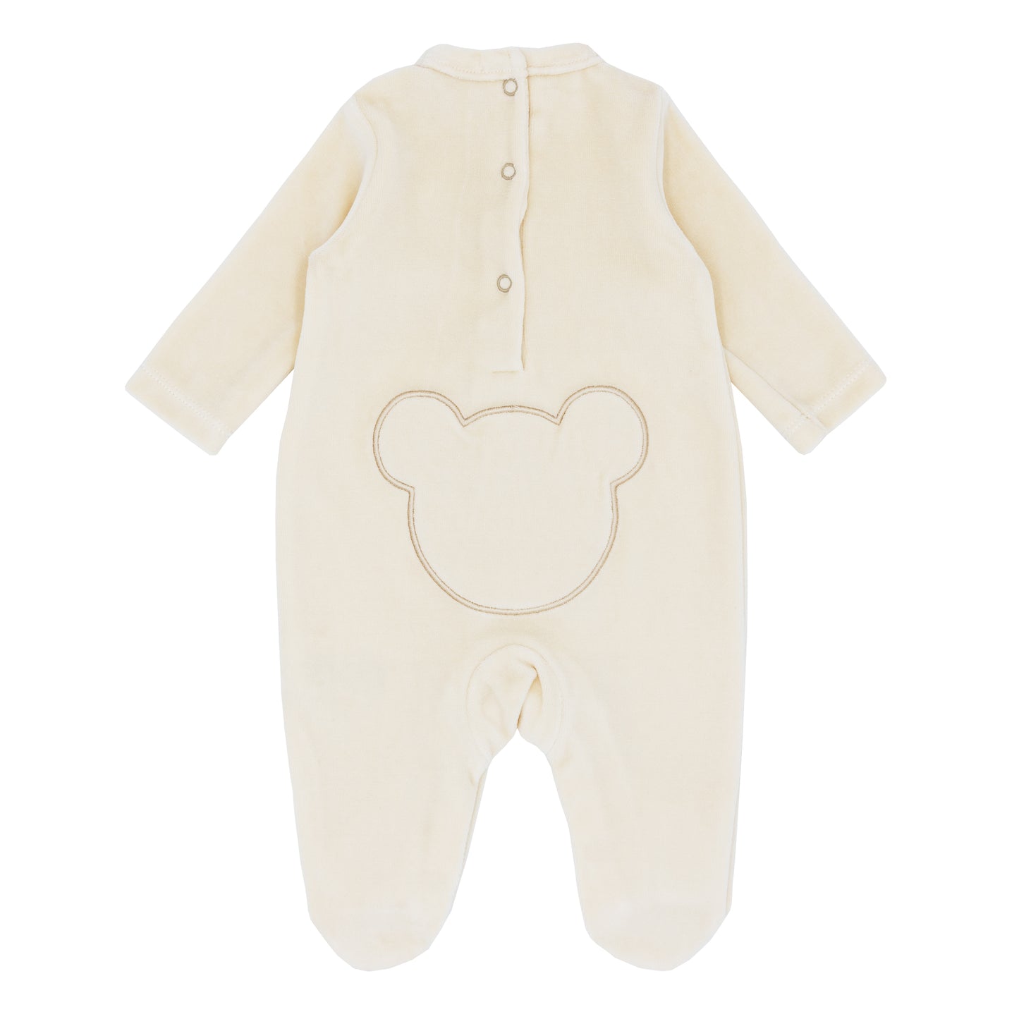 BLUES BABY Teddy Unisex Caramel Velour Babygrow