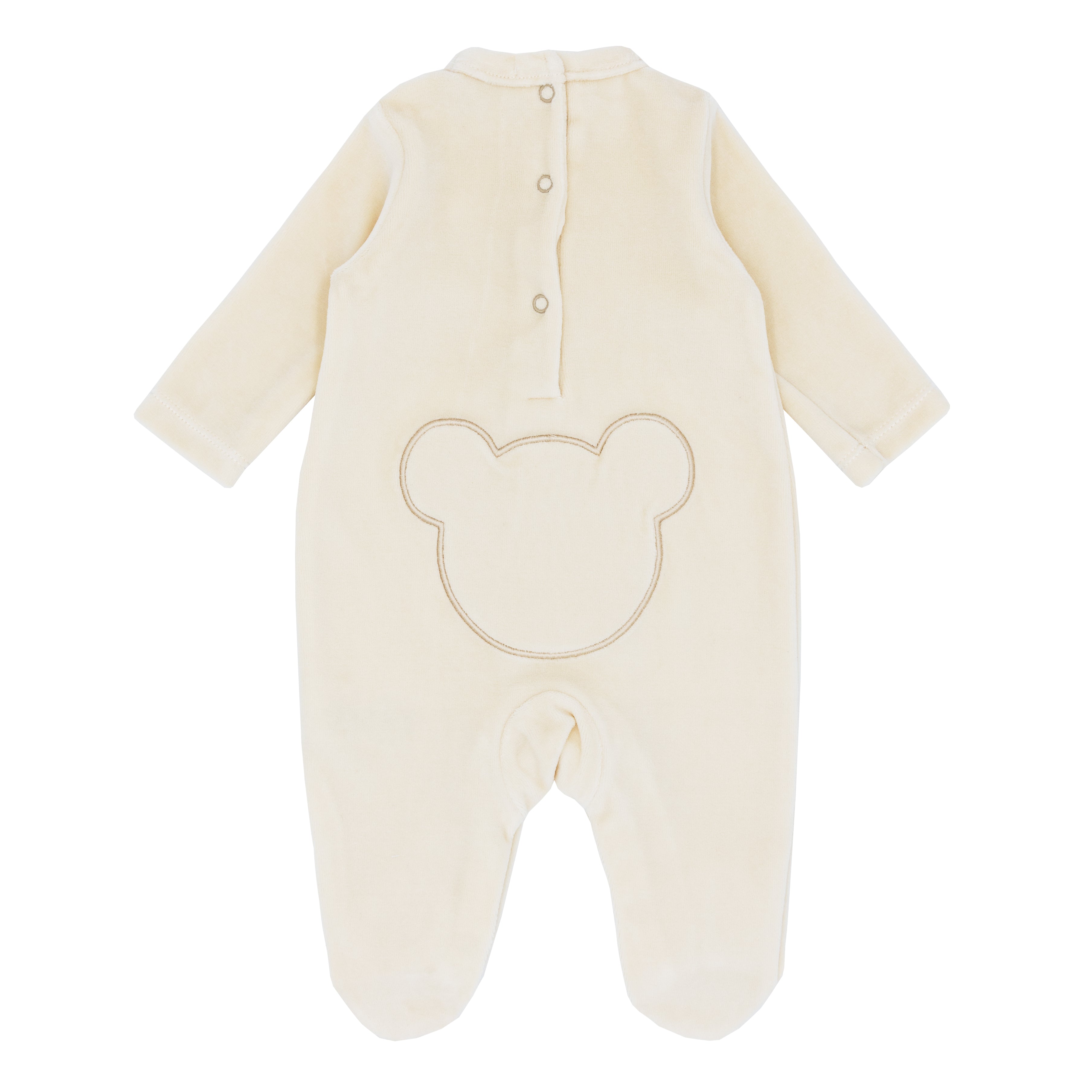 BLUES BABY Teddy Unisex Caramel Velour Babygrow - CLEARANCE SALE