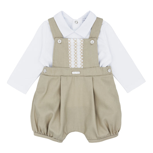 BLUES BABY Lisbon Boys Beige Romper Set - BB1593