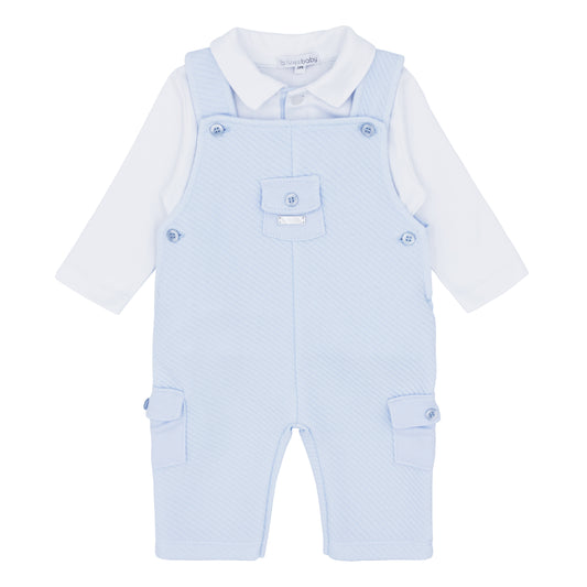 BLUES BABY Almada Boys Blue Dungaree Set - BB1633