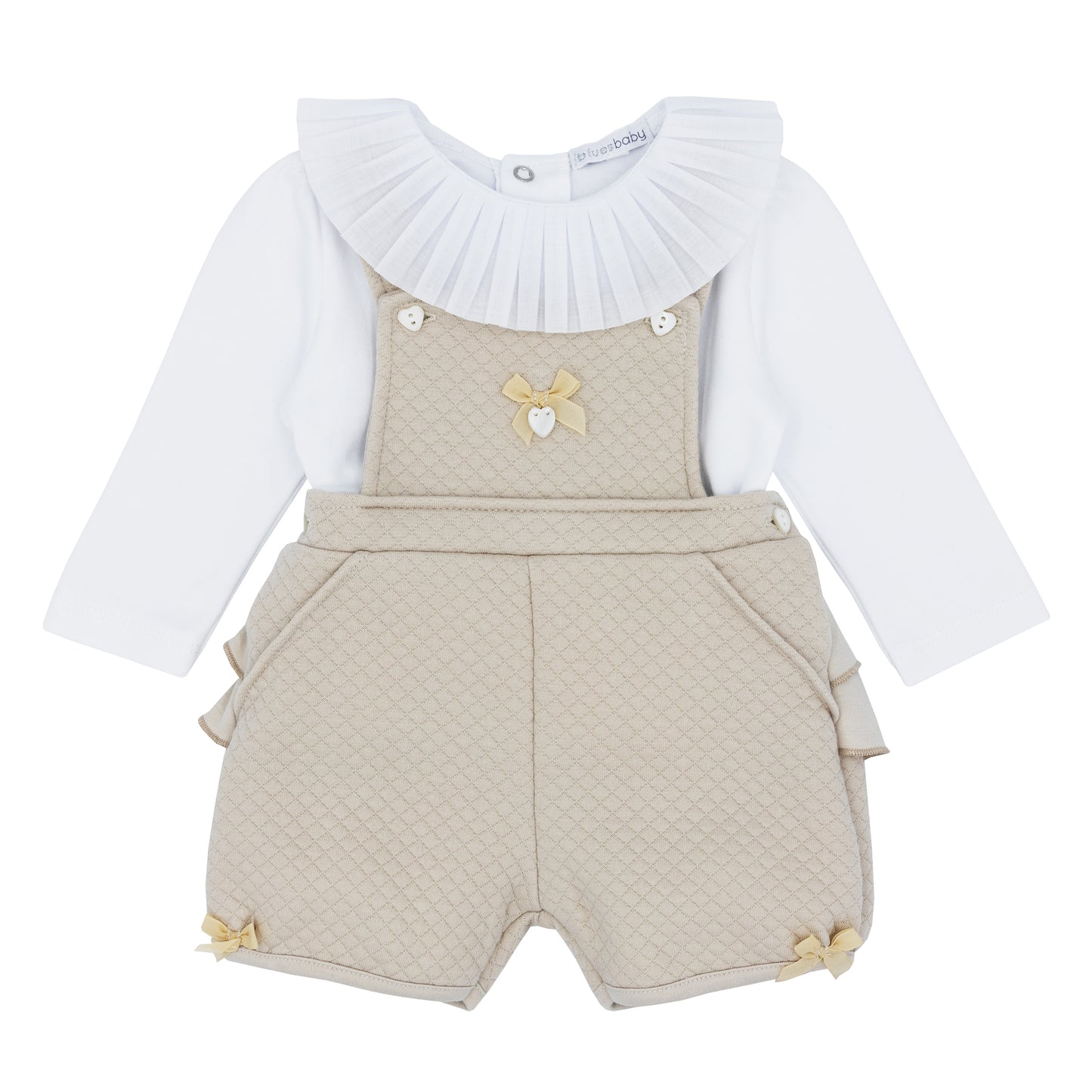 BLUES BABY Amadora Girls Caramel Dungaree Set - BB1707