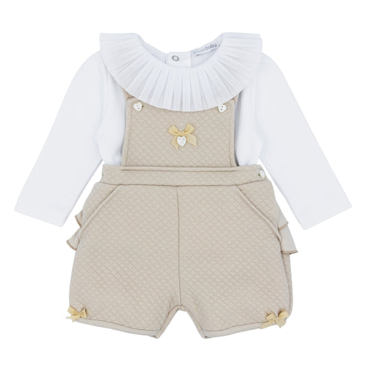 BLUES BABY Amadora Girls Caramel Dungaree Set - BB1707