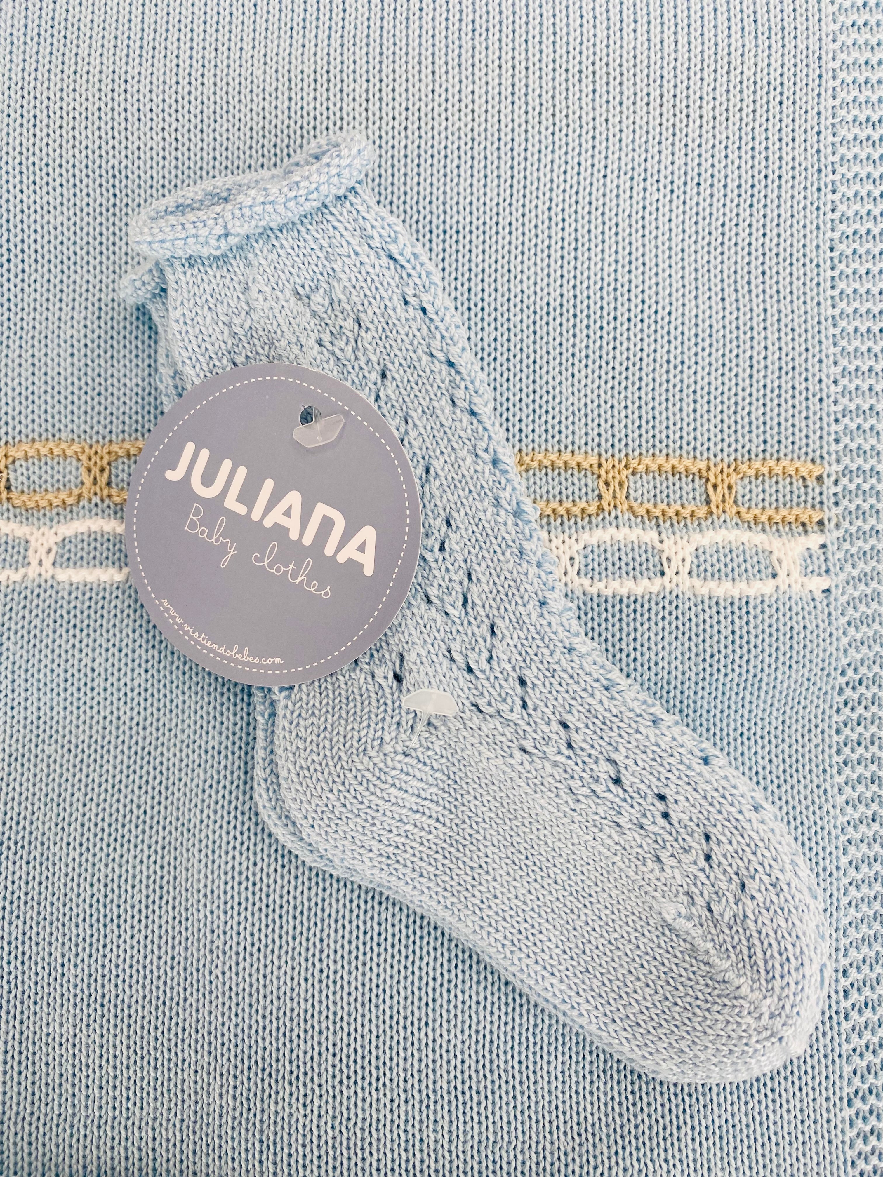 JULIANA Link Boys Blue Knitted Socks - 215