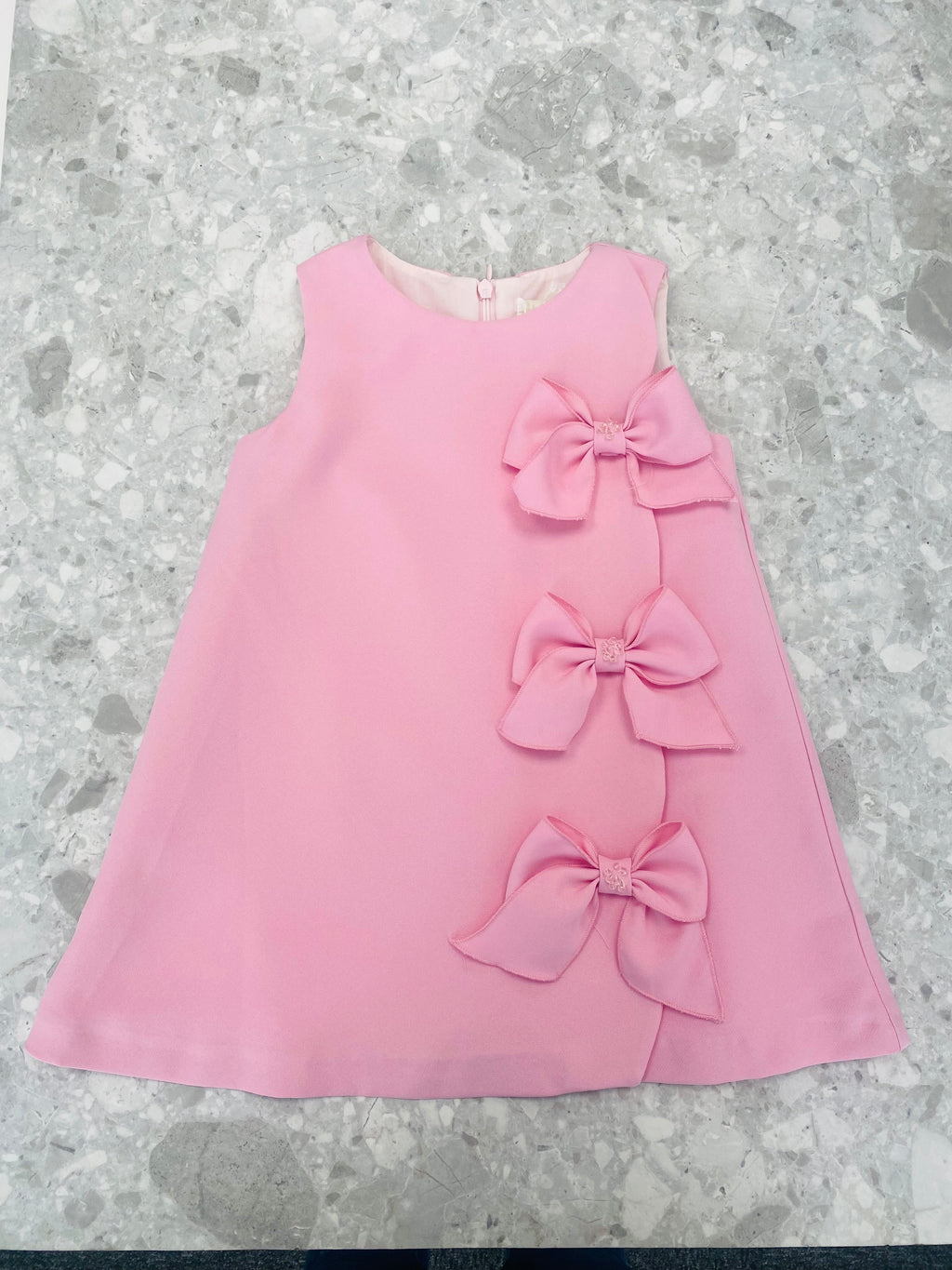 BIMBALO Girls Pink Bow A-Line Dress