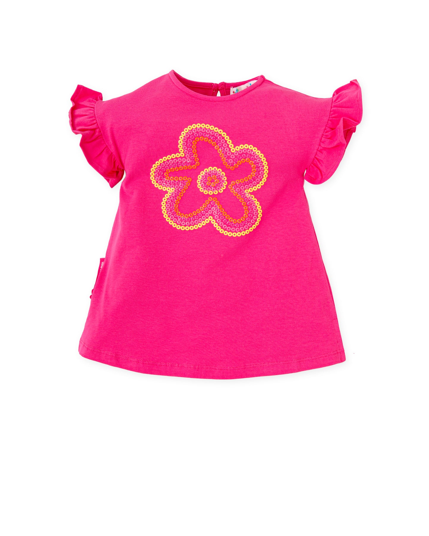 AGATHA RUIZ DE LA PRADA SS25 Pensamiento Girls Fuchsia Flower Dress