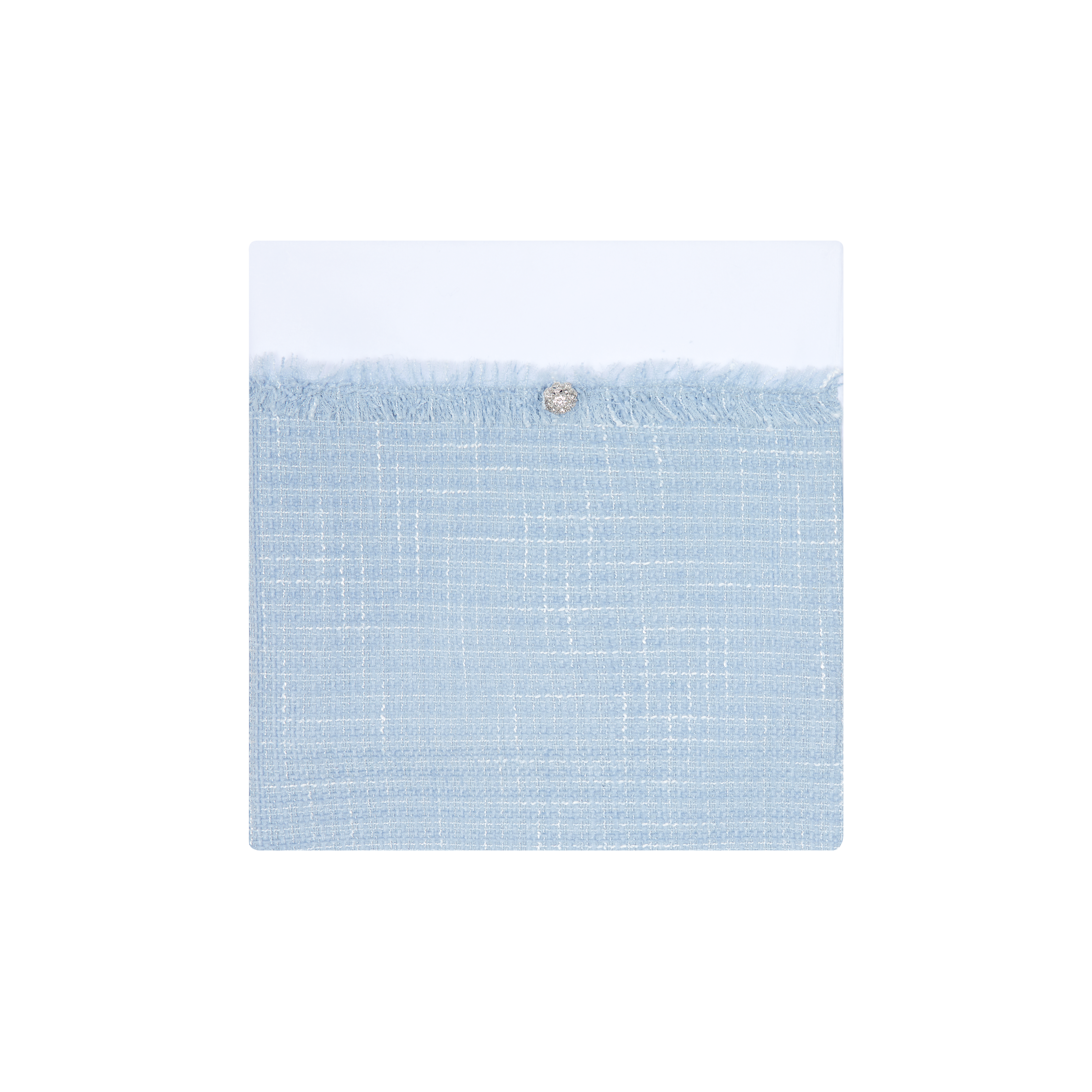 AW25 CHIC BY DEOLINDA Celeste Girls Blue Tweed Blanket