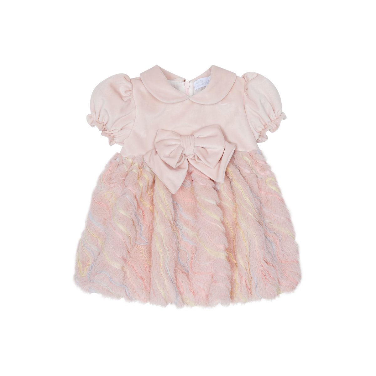 Chic by Deolinda Cinderella girls pink faux fur puffball dress
