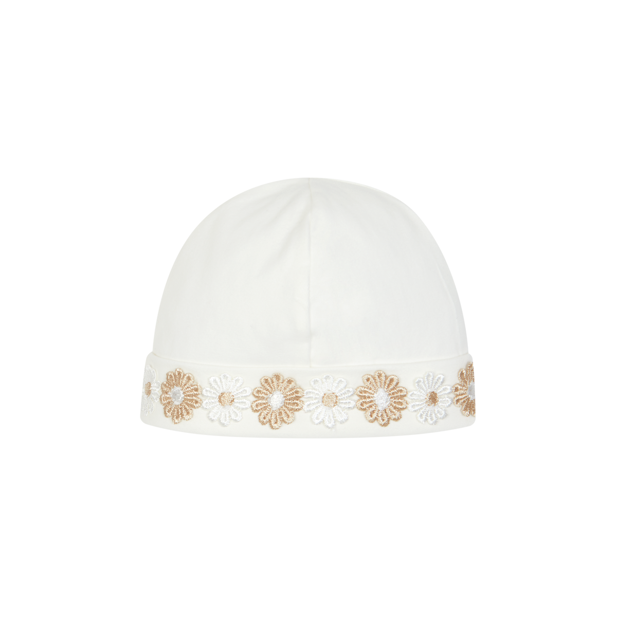 Chic by Deolinda Daisy girls cream babygrow and hat 26014 - detail view
