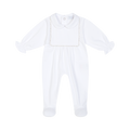CHIC BY DEOLINDA Cristal Girls White Diamante Babygrow & Hat - 26031