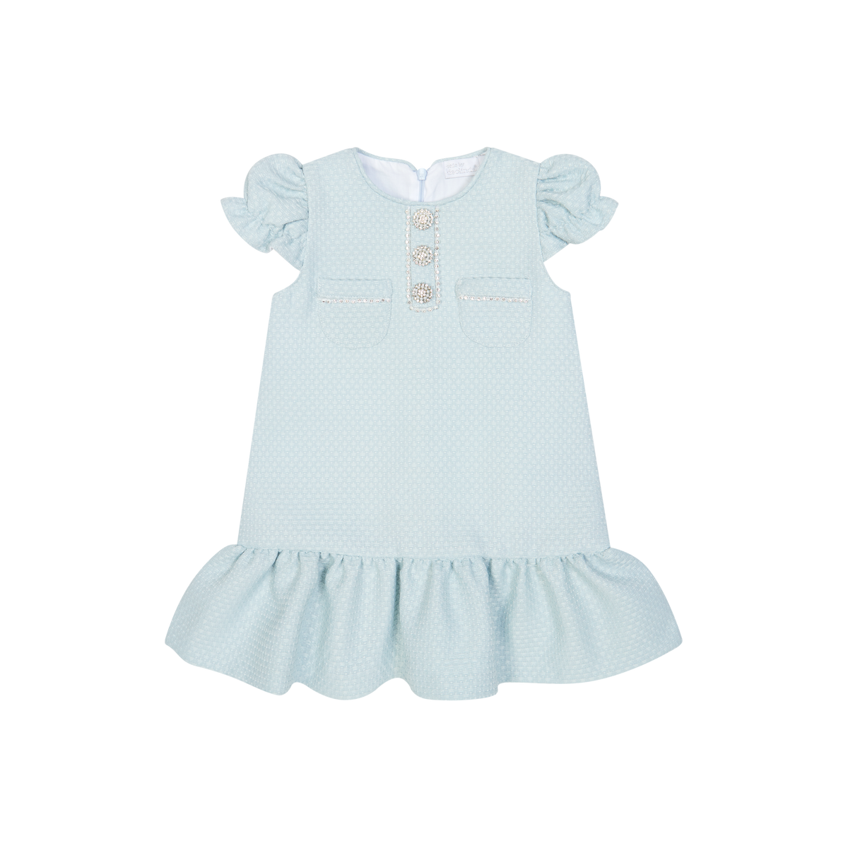 Chic by Deolinda Cristal girls blue diamante dress 26035