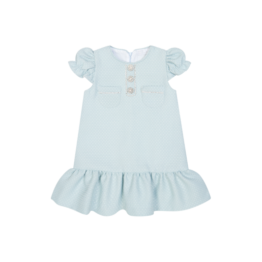 Chic by Deolinda Cristal girls blue diamante dress 26035