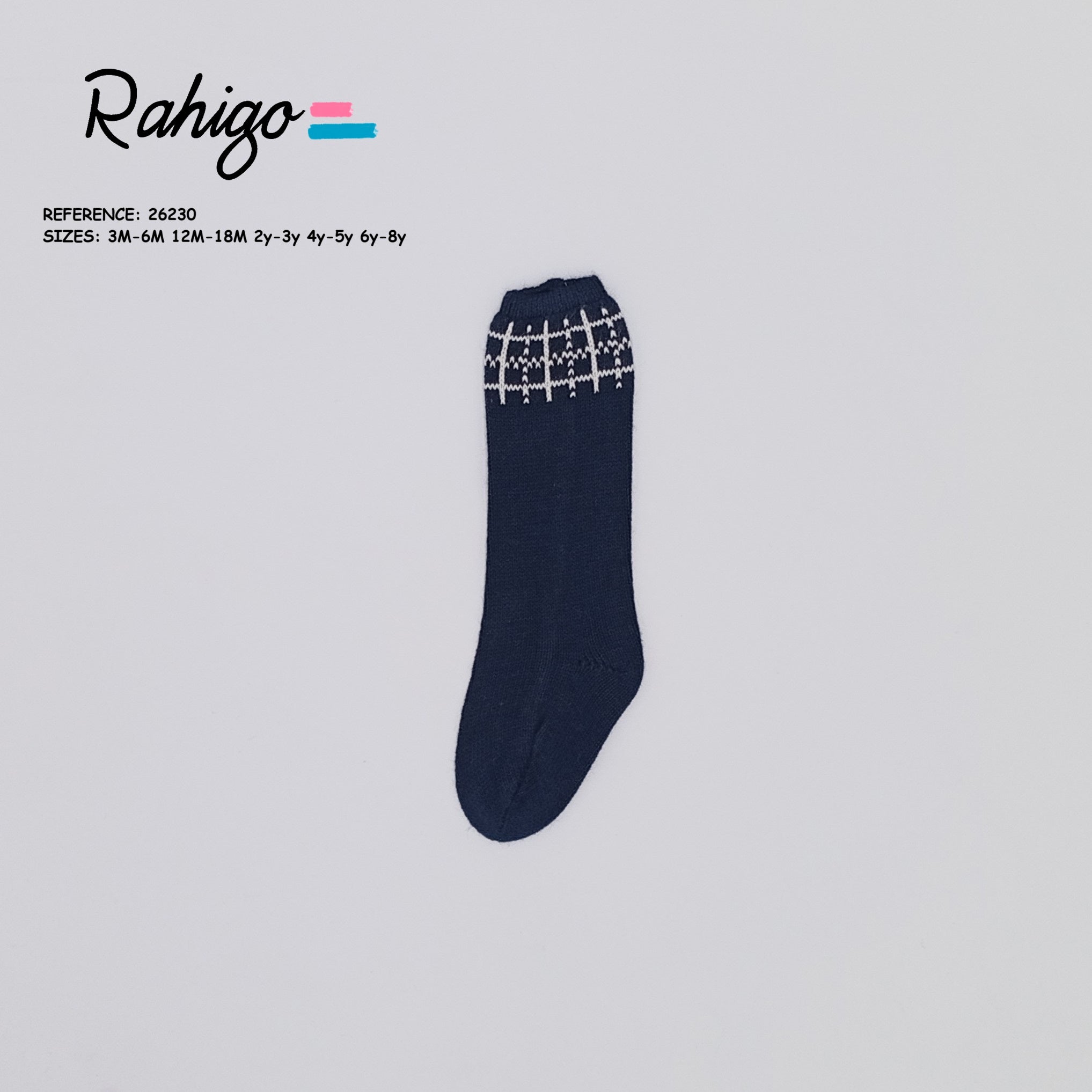 RAHIGO Navy & Cream Boys Socks - 26230