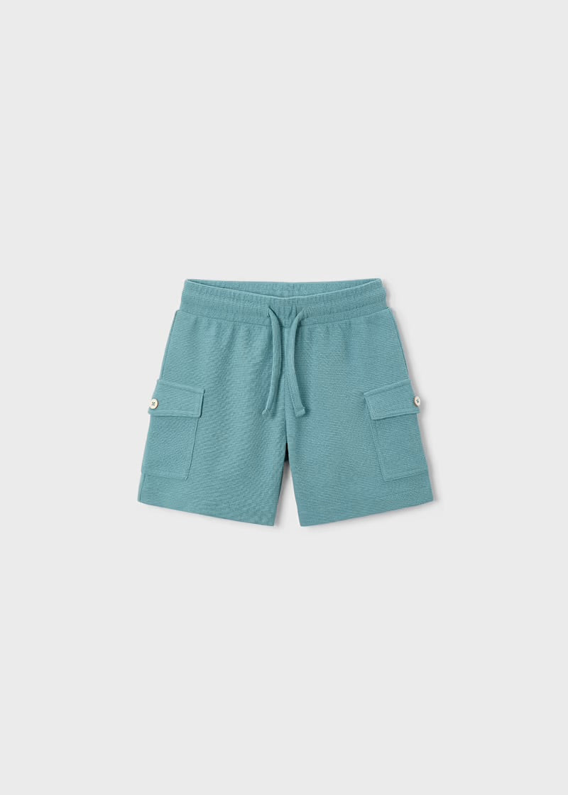 Mayoral boys jade green three-piece summer set 3601 - detail view