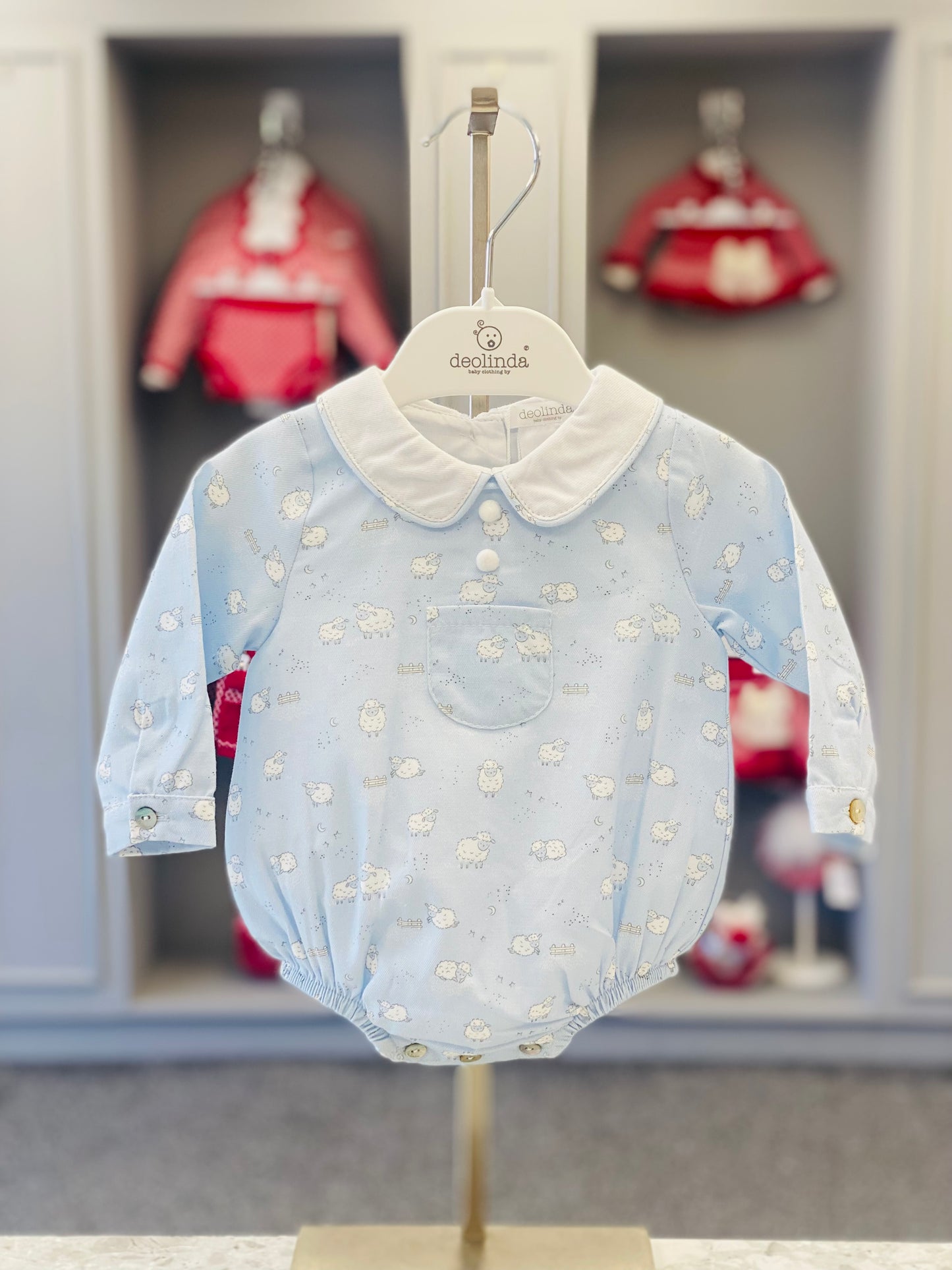 AW25 DEOLINDA Montana Boys Blue Romper - 25503